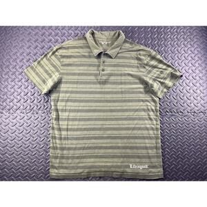 Life Is Good Polo Shirt Adult Large Green Short Sleeve Casual Outdoor Men's